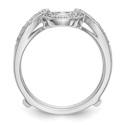 14K Weißgold Diamant-Ehering