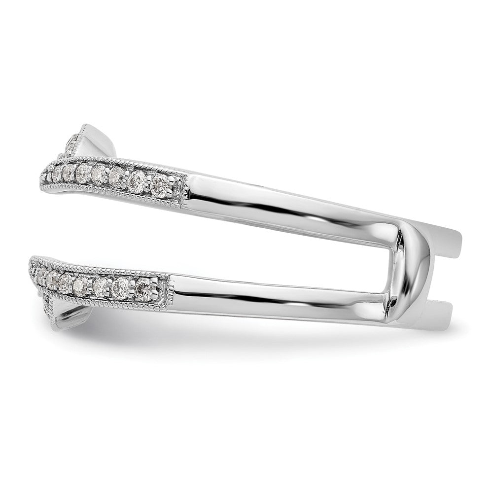 14K Weißgold Diamant-Ehering