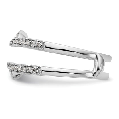 14K Weißgold Diamant-Ehering
