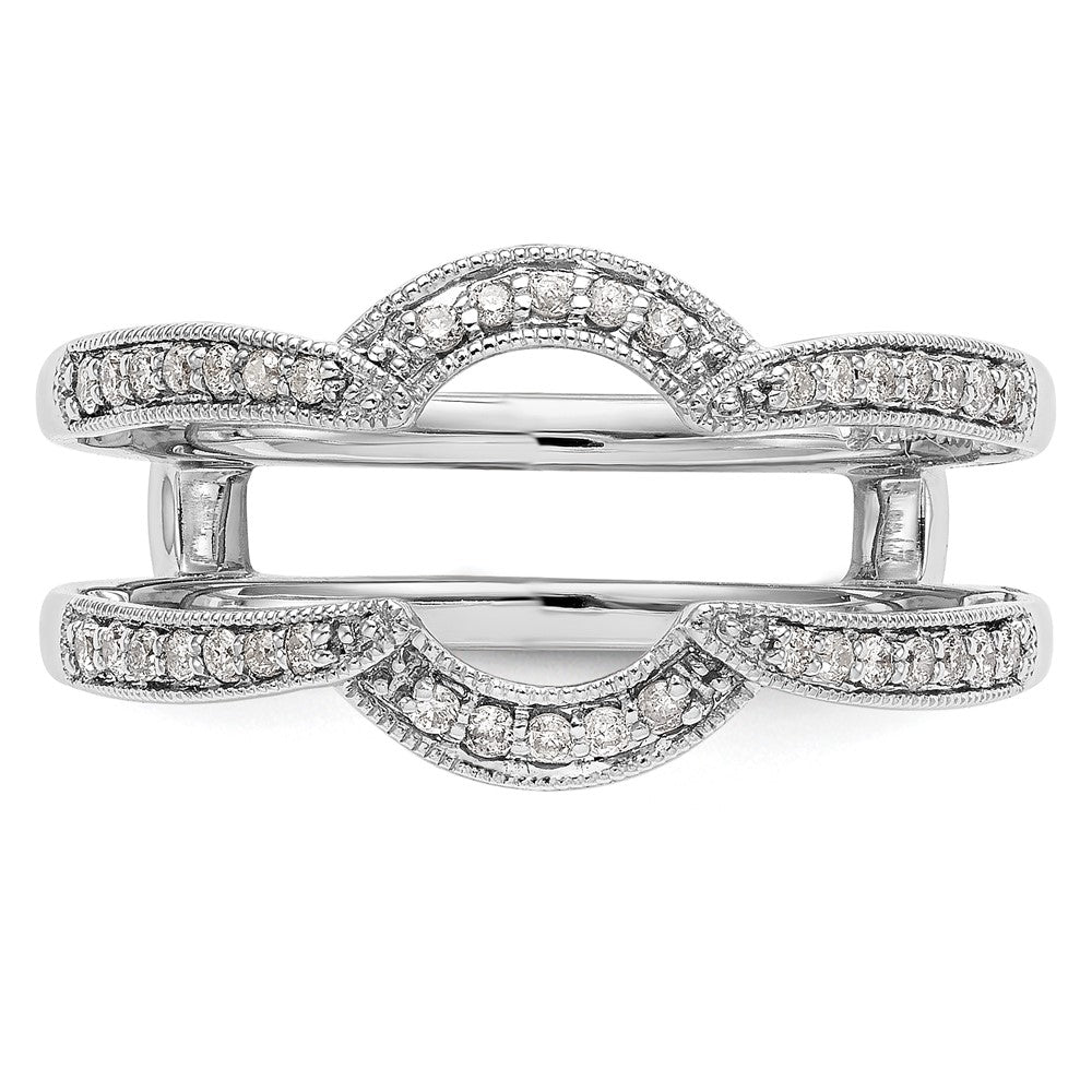 14K Weißgold Diamant-Ehering