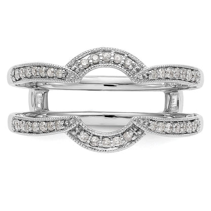 14K Weißgold Diamant-Ehering