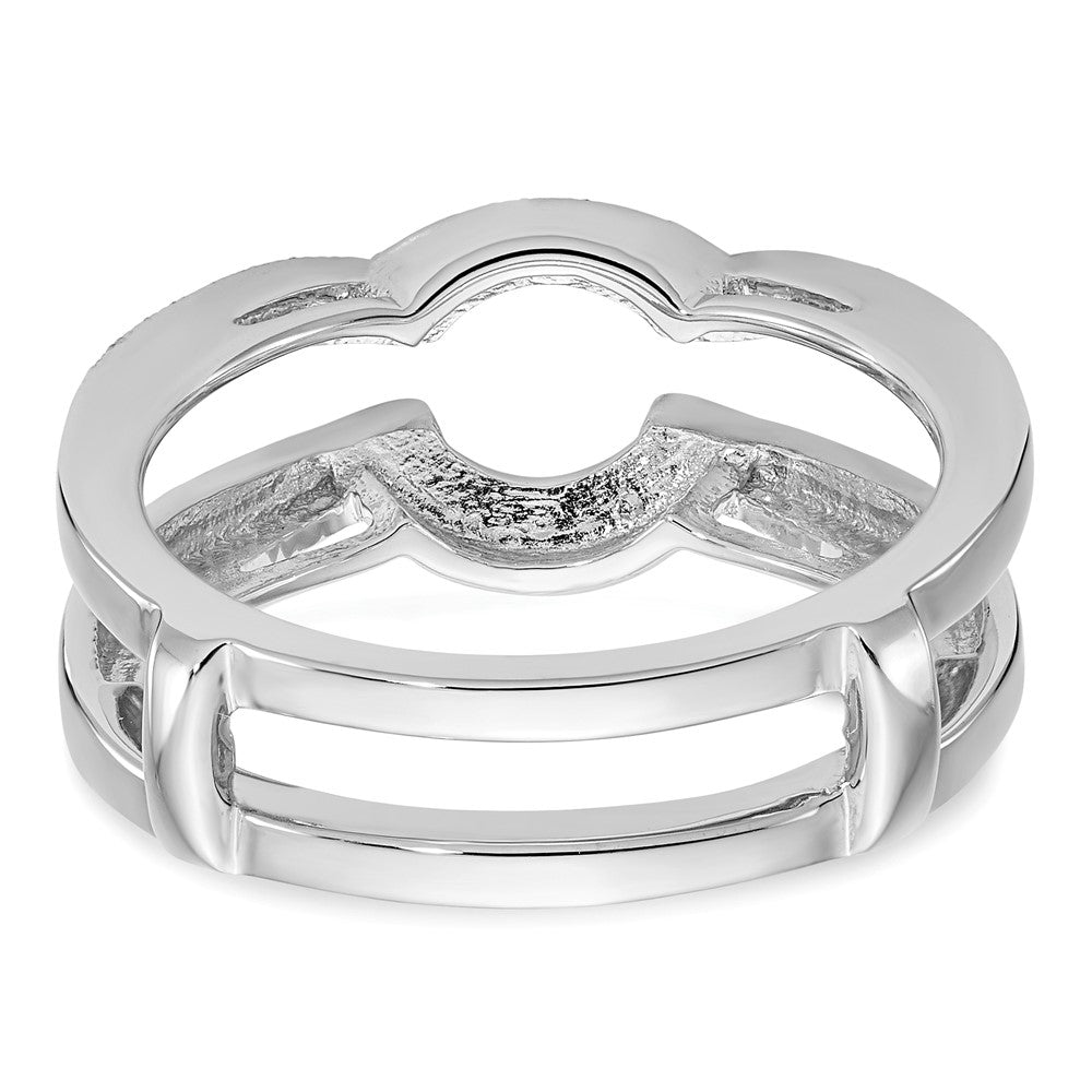 14K Weißgold Diamant-Ehering