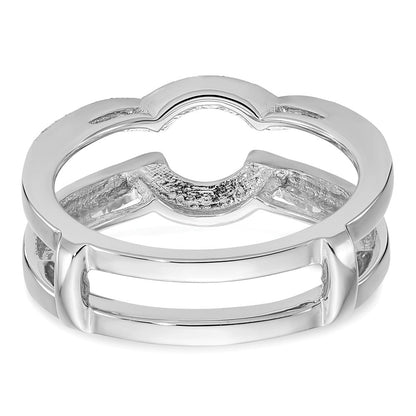 14K Weißgold Diamant-Ehering