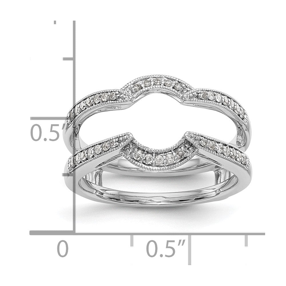14K Weißgold Diamant-Ehering