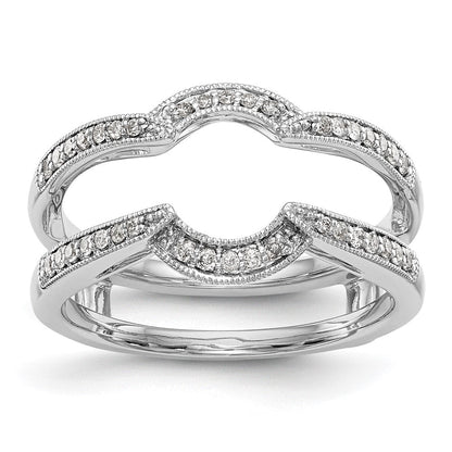 14K Weißgold Diamant-Ehering
