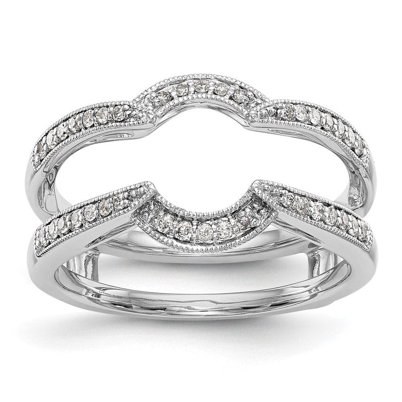 14K Weißgold Diamant-Ehering