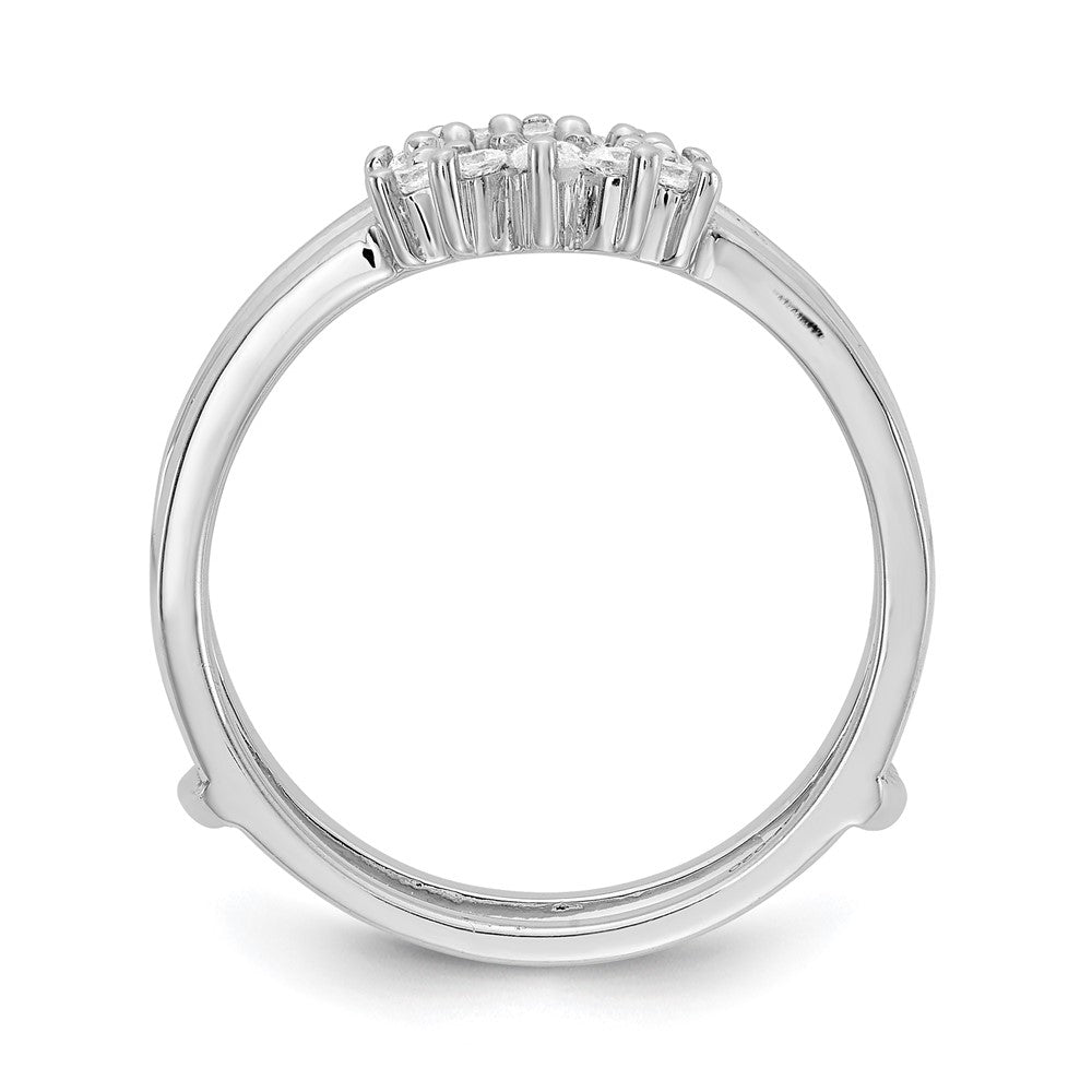 14K Weißgold Diamant Ehering