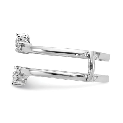 14K Weißgold Diamant Ehering