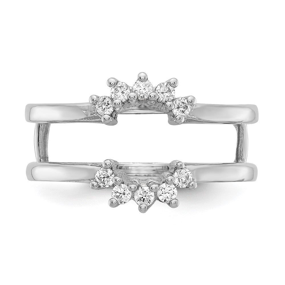 14K Weißgold Diamant Ehering