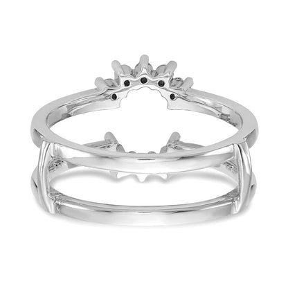 14K Weißgold Diamant Ehering
