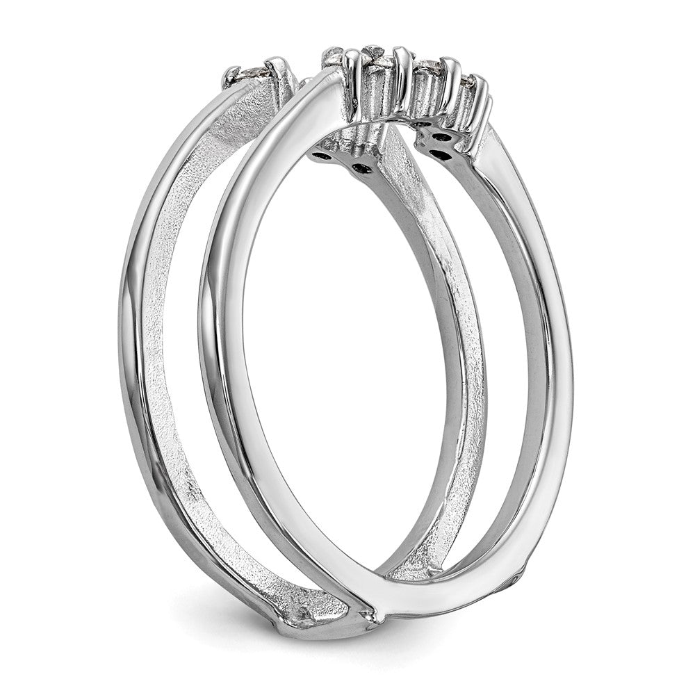 14K Weißgold Diamant Ehering