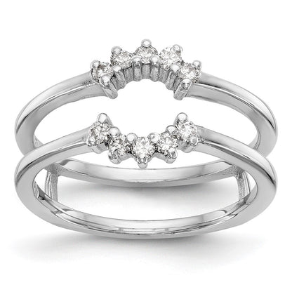14K Weißgold Diamant Ehering