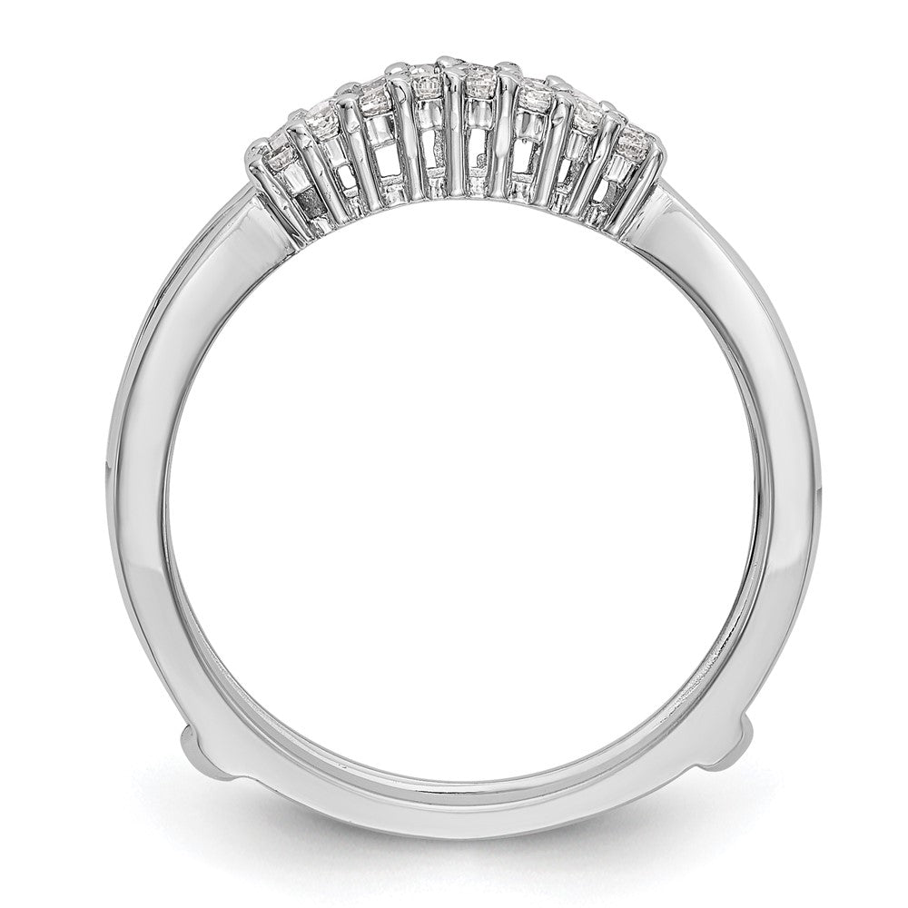 14K Weißgold Ehering mit natürlichen Diamanten