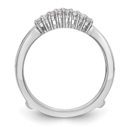 14K Weißgold Ehering mit natürlichen Diamanten