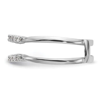 14K Weißgold Ehering mit natürlichen Diamanten