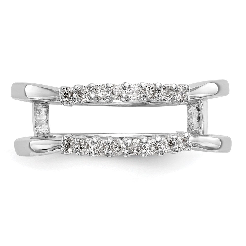 14K Weißgold Ehering mit natürlichen Diamanten