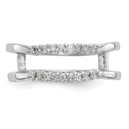 14K Weißgold Ehering mit natürlichen Diamanten