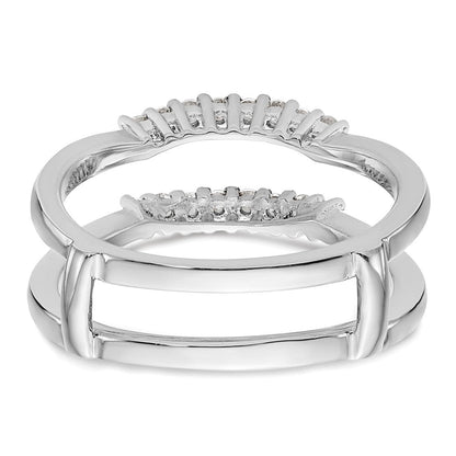 14K Weißgold Ehering mit natürlichen Diamanten