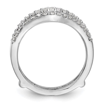 585 Weißgold Diamant-Ehering, rhodiniert