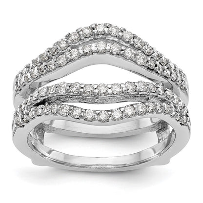 585 Weißgold Diamant-Ehering, rhodiniert