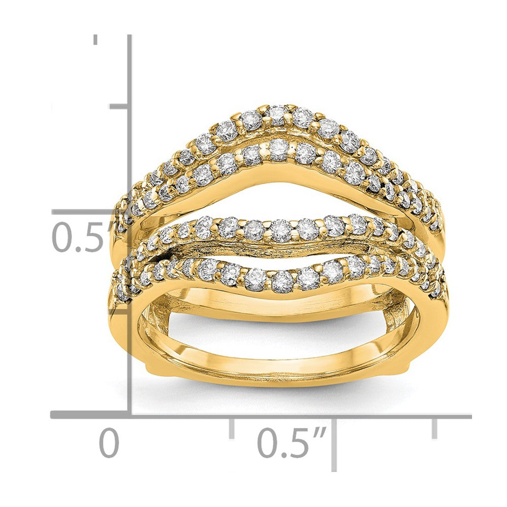 14K Gelbgold Diamant-Ring Guard