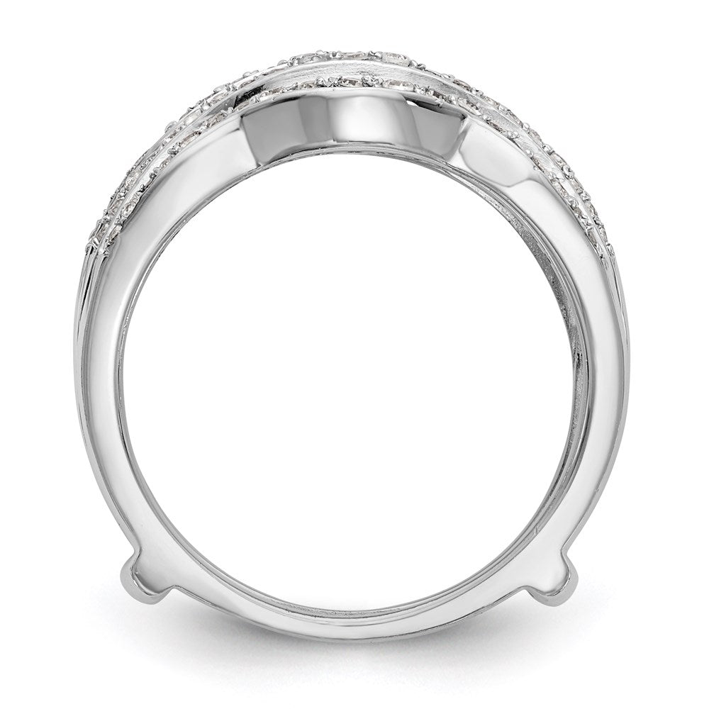 Diamant-Beisteckring aus 14K Weißgold