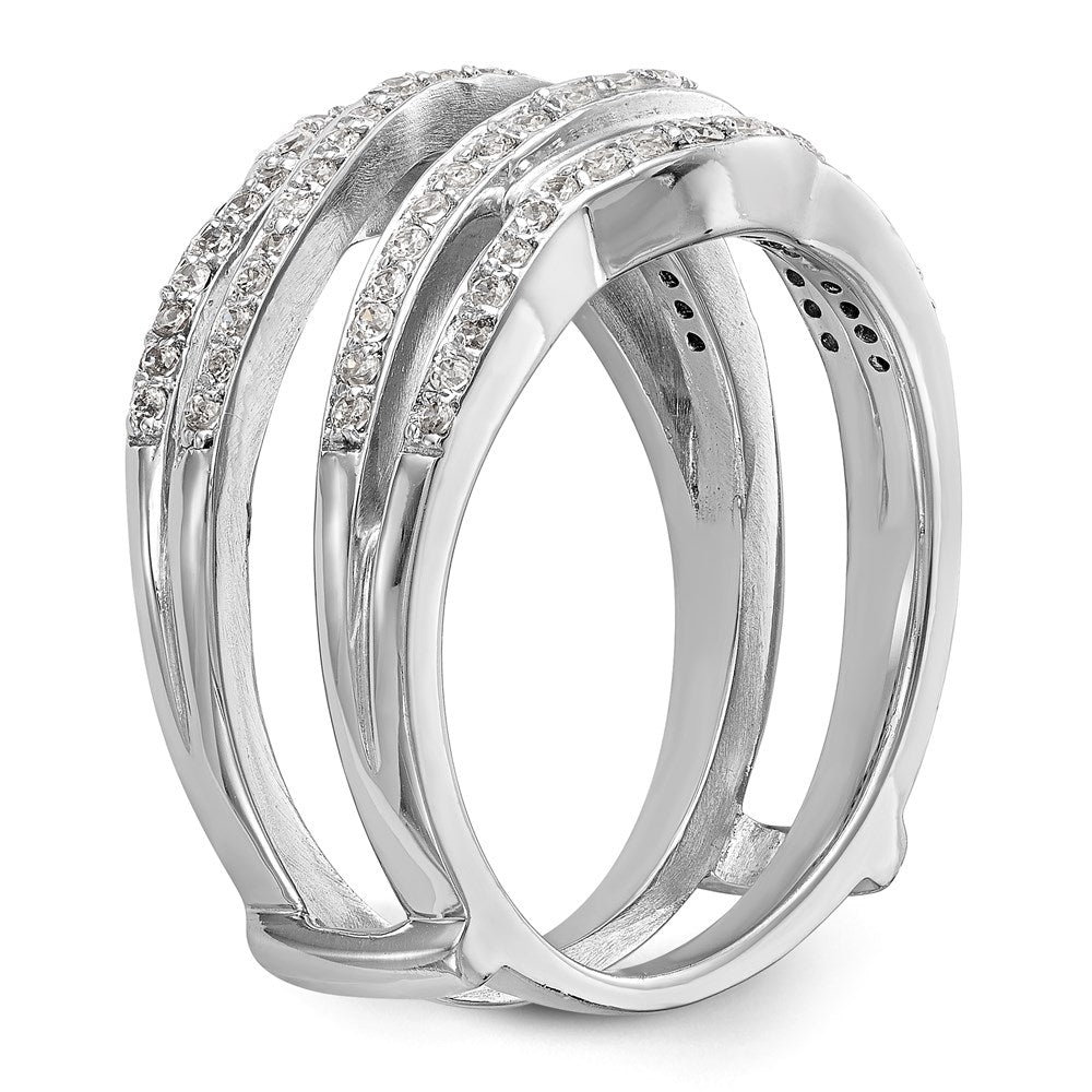 Diamant-Beisteckring aus 14K Weißgold