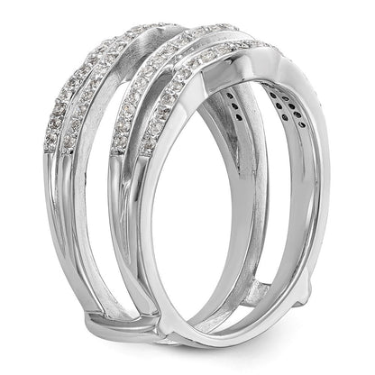 Diamant-Beisteckring aus 14K Weißgold