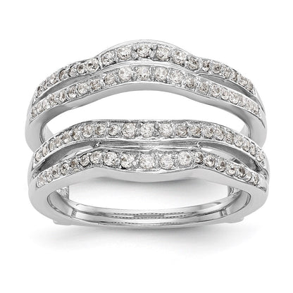 Diamant-Beisteckring aus 14K Weißgold