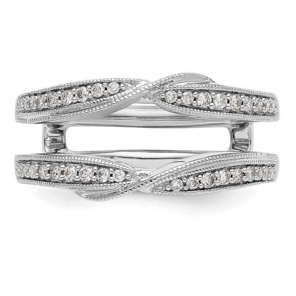 14K Weißgold Ring-Guard mit 0,25 ct. im Labor gezüchteten Diamanten, VS/SI+ G+