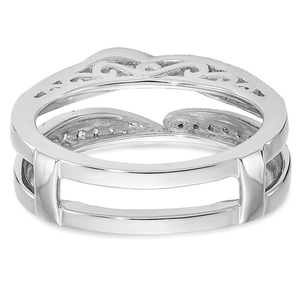 14K Weißgold Ring-Guard mit 0,25 ct. im Labor gezüchteten Diamanten, VS/SI+ G+
