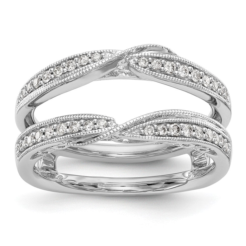 14K Weißgold Ring-Guard mit 0,25 ct. im Labor gezüchteten Diamanten, VS/SI+ G+