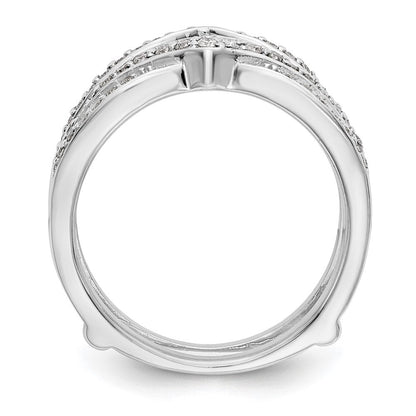 14K Weißgold Diamant-Ehering, natürliche Diamanten