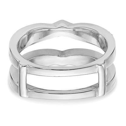 14K Weißgold Diamant-Ehering, natürliche Diamanten