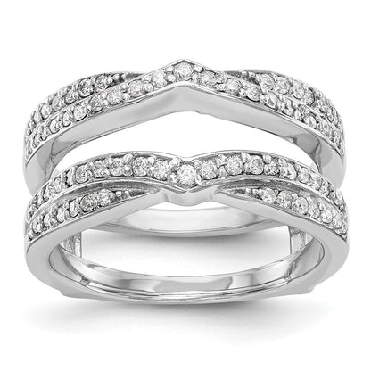 14K Weißgold Ring-Guard mit 0,5 ct. laborgezüchteten Diamanten VS/SI+ G+