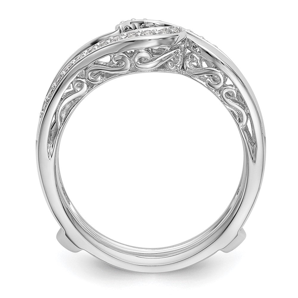 14K Weißgold Ehering mit natürlichen Diamanten