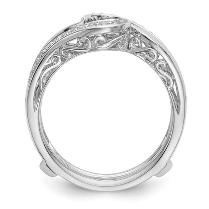 14K Weißgold Ehering mit natürlichen Diamanten