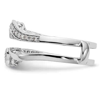 14K Weißgold Ehering mit natürlichen Diamanten