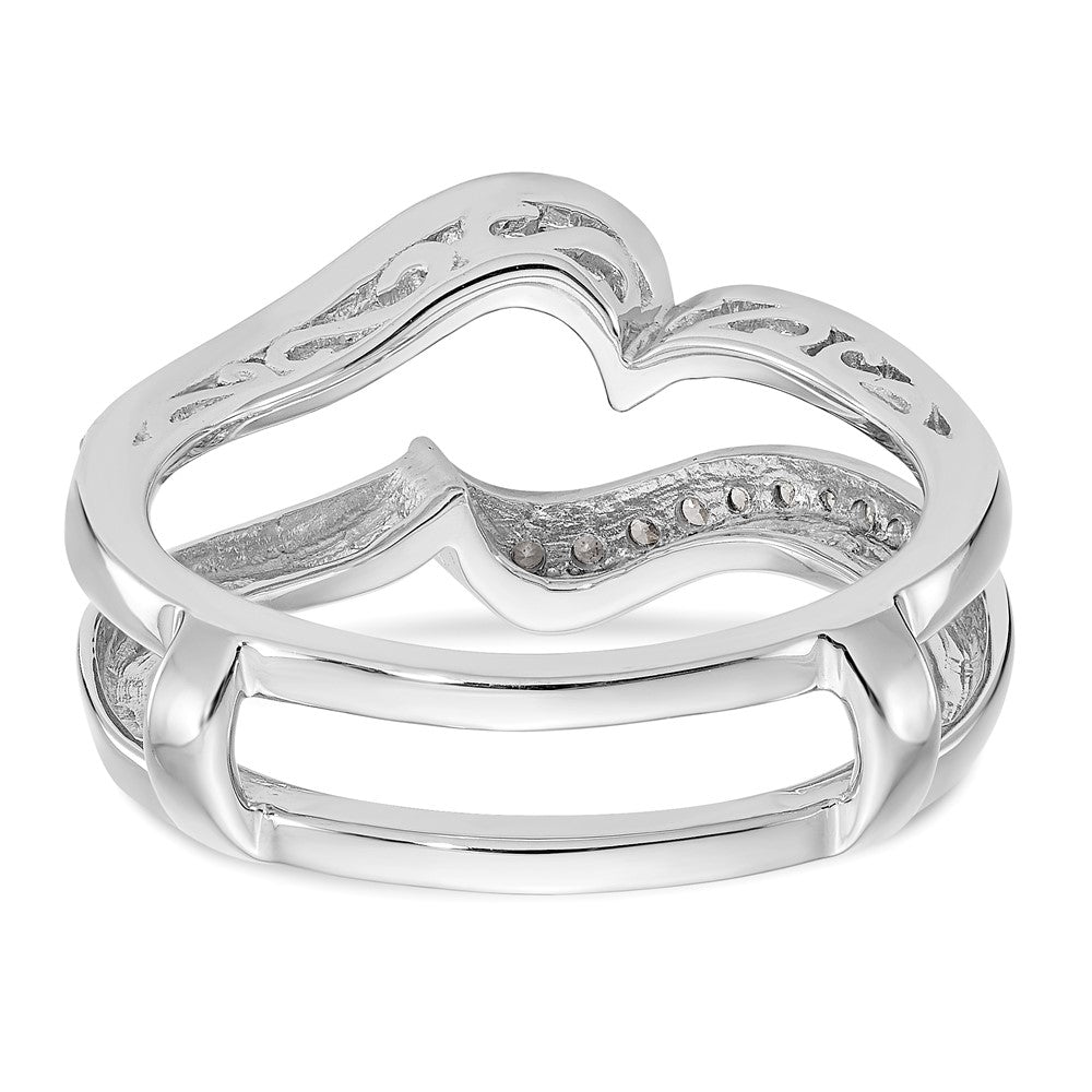 14K Weißgold Ehering mit natürlichen Diamanten