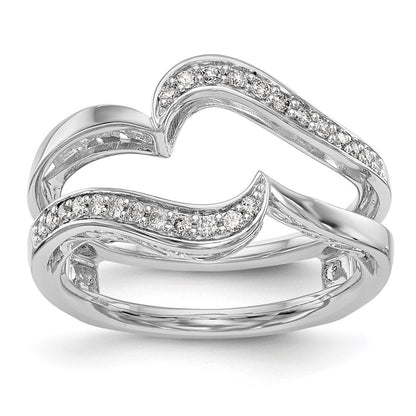 14K Weißgold Ehering mit natürlichen Diamanten