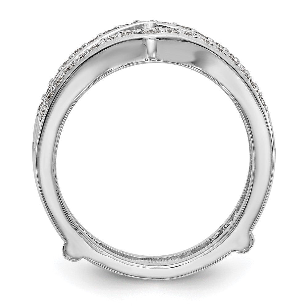 14K Weißgold Ehering mit natürlichen Diamanten, 0,47 ct. Gesamtgewicht