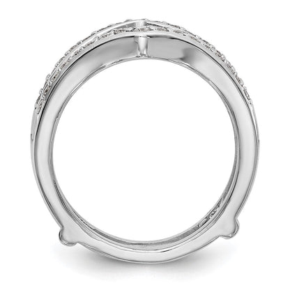 14K Weißgold Ehering mit natürlichen Diamanten, 0,47 ct. Gesamtgewicht