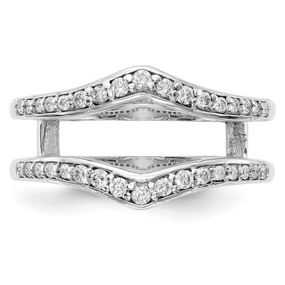 14K Weißgold Ehering mit natürlichen Diamanten, 0,47 ct. Gesamtgewicht