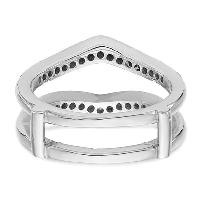 14K Weißgold Ehering mit natürlichen Diamanten, 0,47 ct. Gesamtgewicht