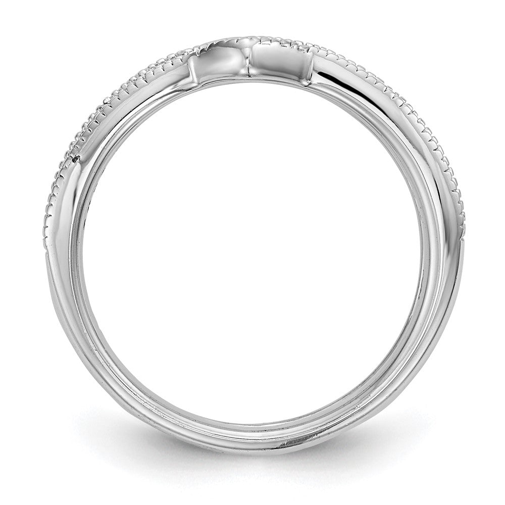 14K Weißgold Diamant-Ehering