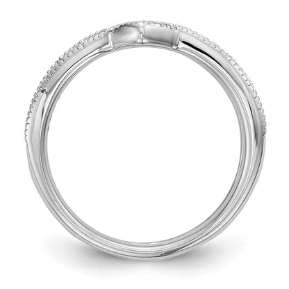 14K Weißgold Diamant-Ehering
