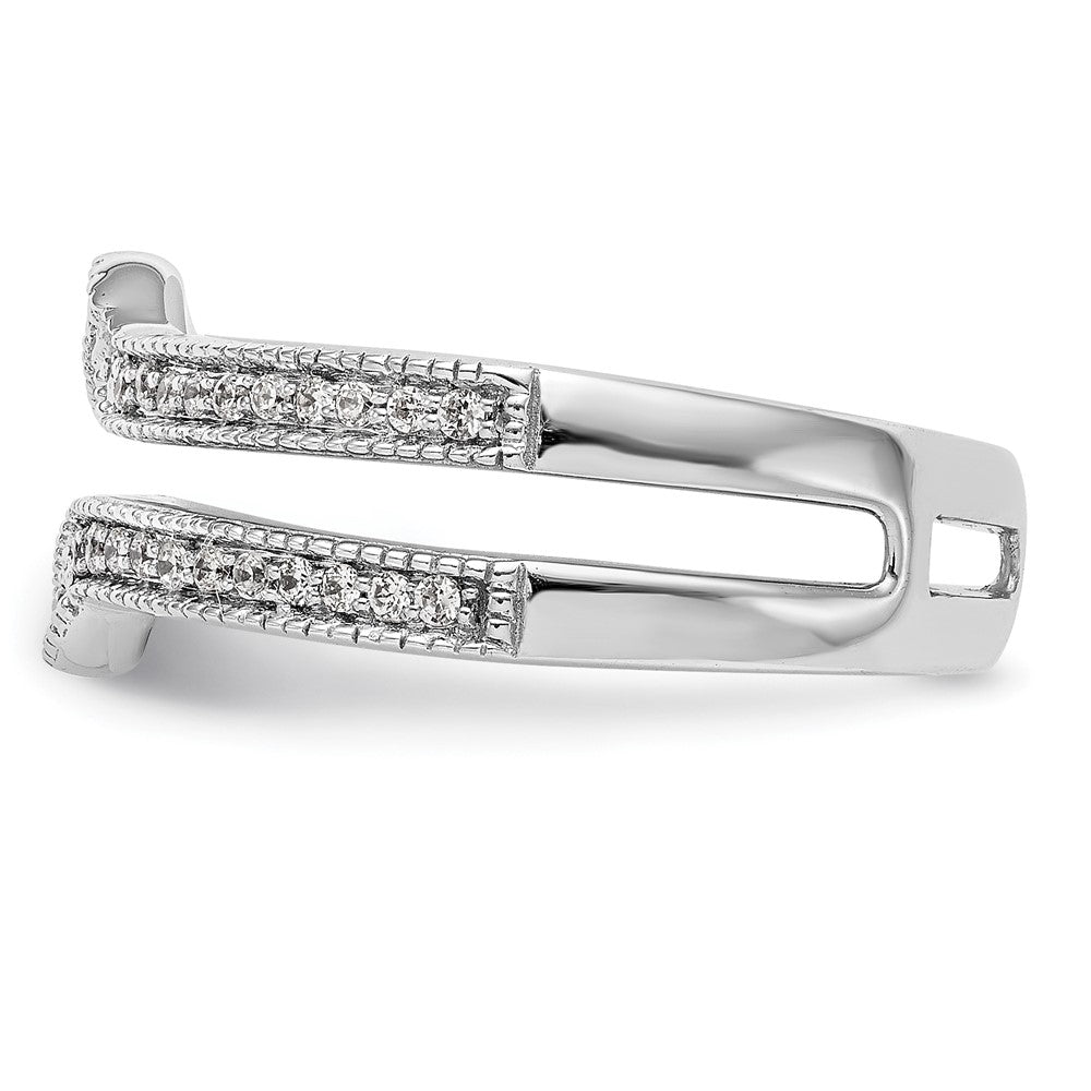 14K Weißgold Diamant-Ehering