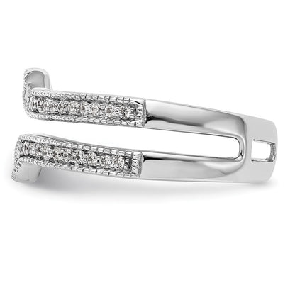 14K Weißgold Diamant-Ehering