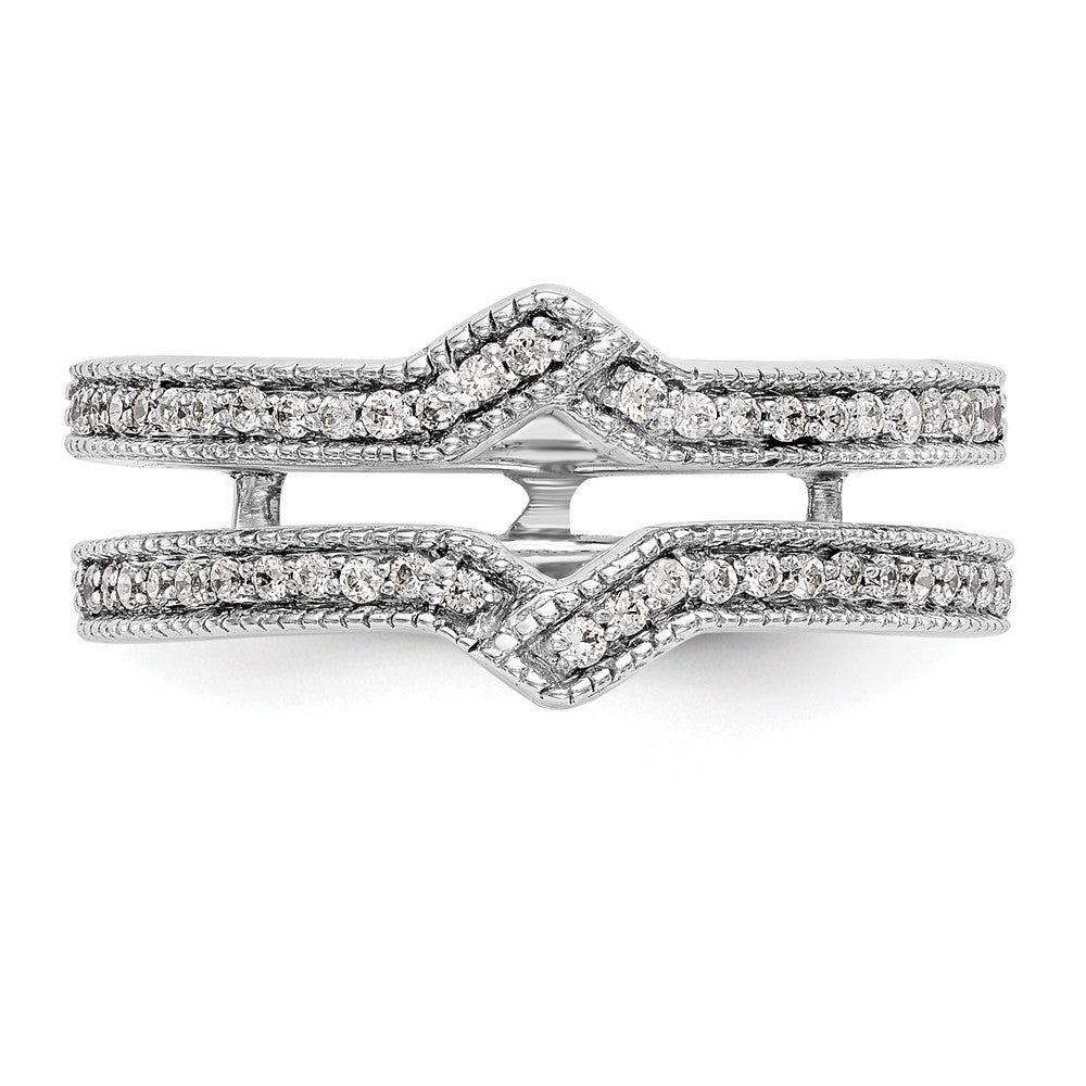 14K Weißgold Diamant-Ehering