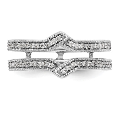 14K Weißgold Diamant-Ehering